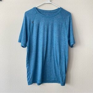 Rhone | Men's Heathered Blue Short Sleeve Workout Shirt Size Medium